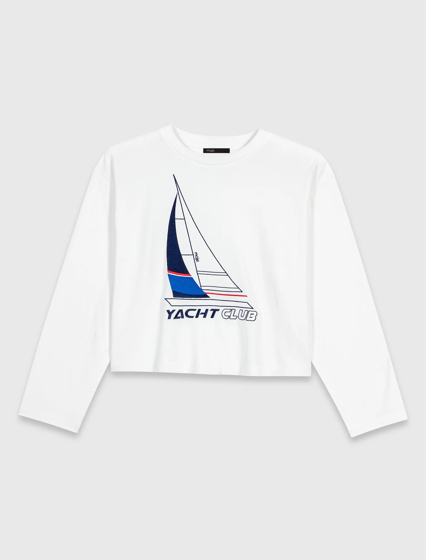 Boat Print T-Shirt White - Image 7