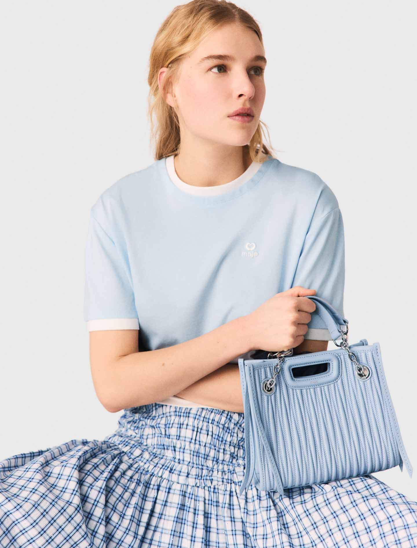 Two-Tone T-Shirt Blue Sky - Image 7