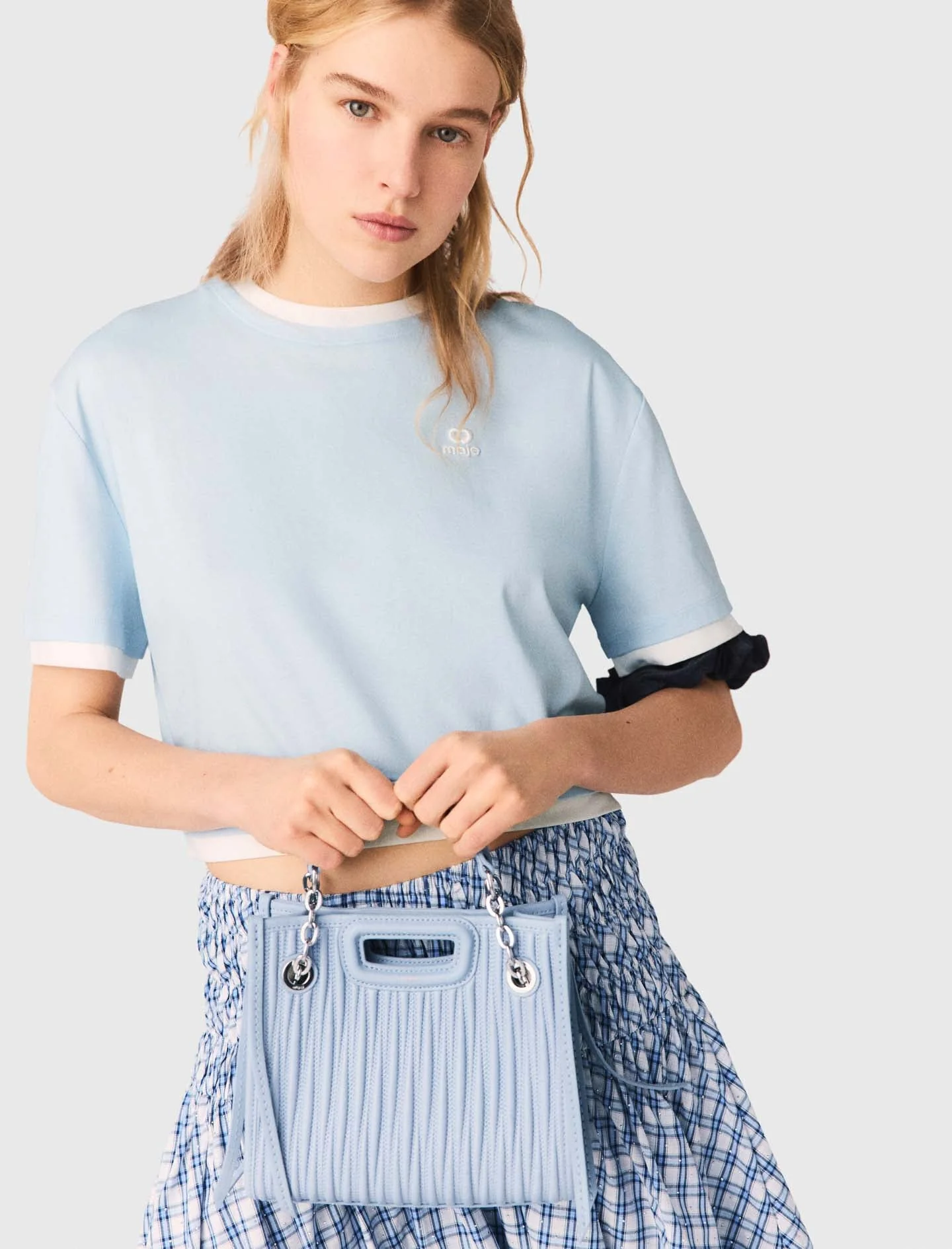 Two-Tone T-Shirt Blue Sky - Image 8