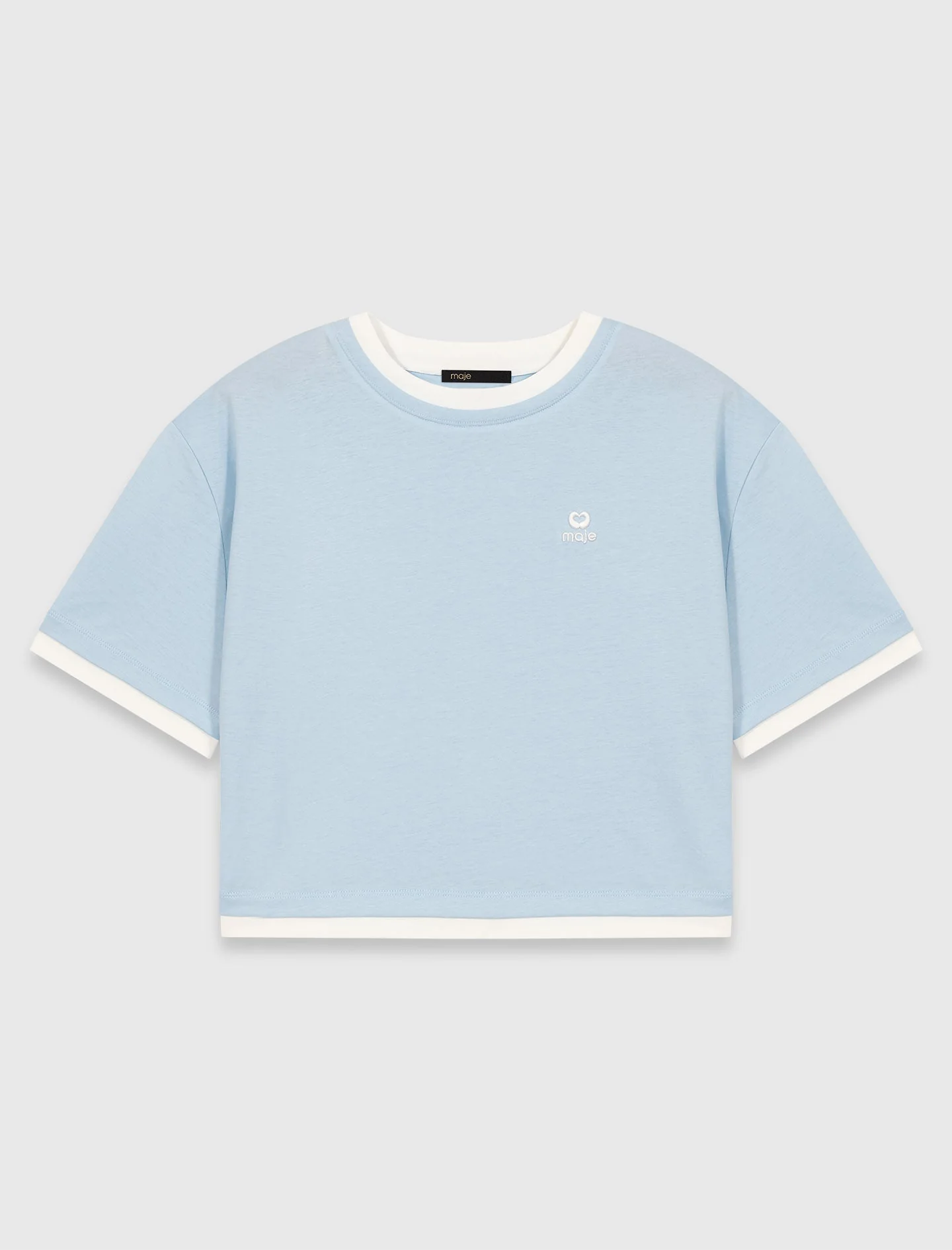 Two-Tone T-Shirt Blue Sky - Image 9