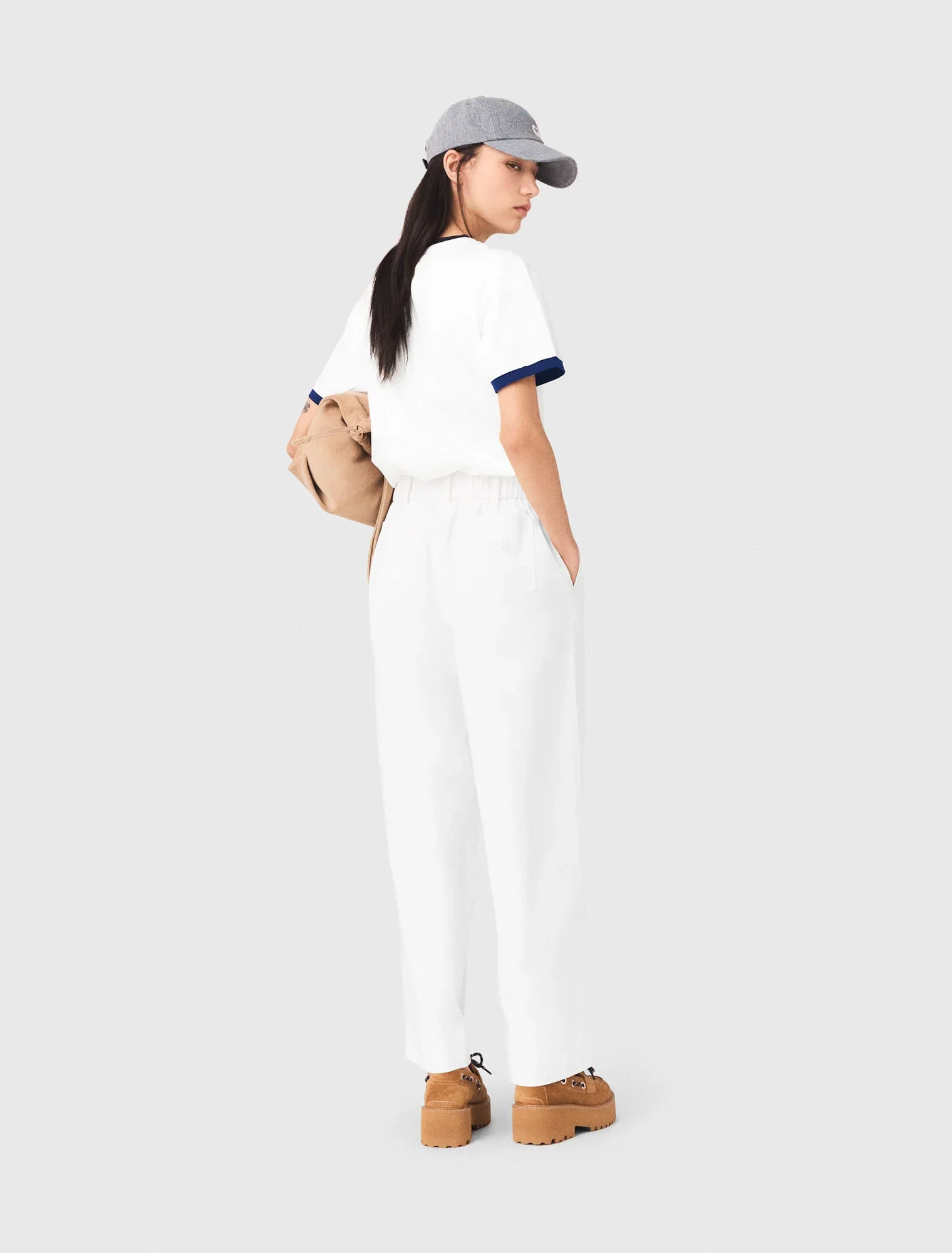 Layered-Look T-Shirt White - Image 3
