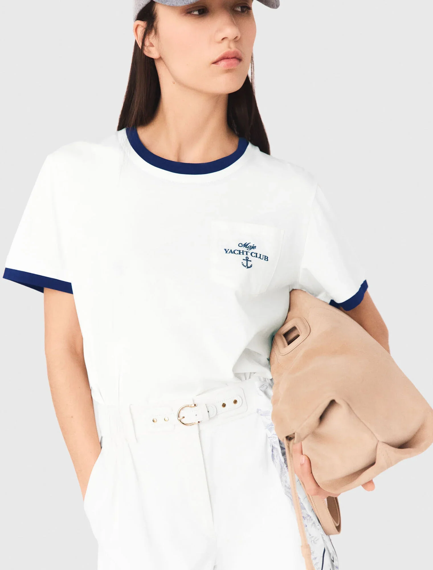 Layered-Look T-Shirt White - Image 4
