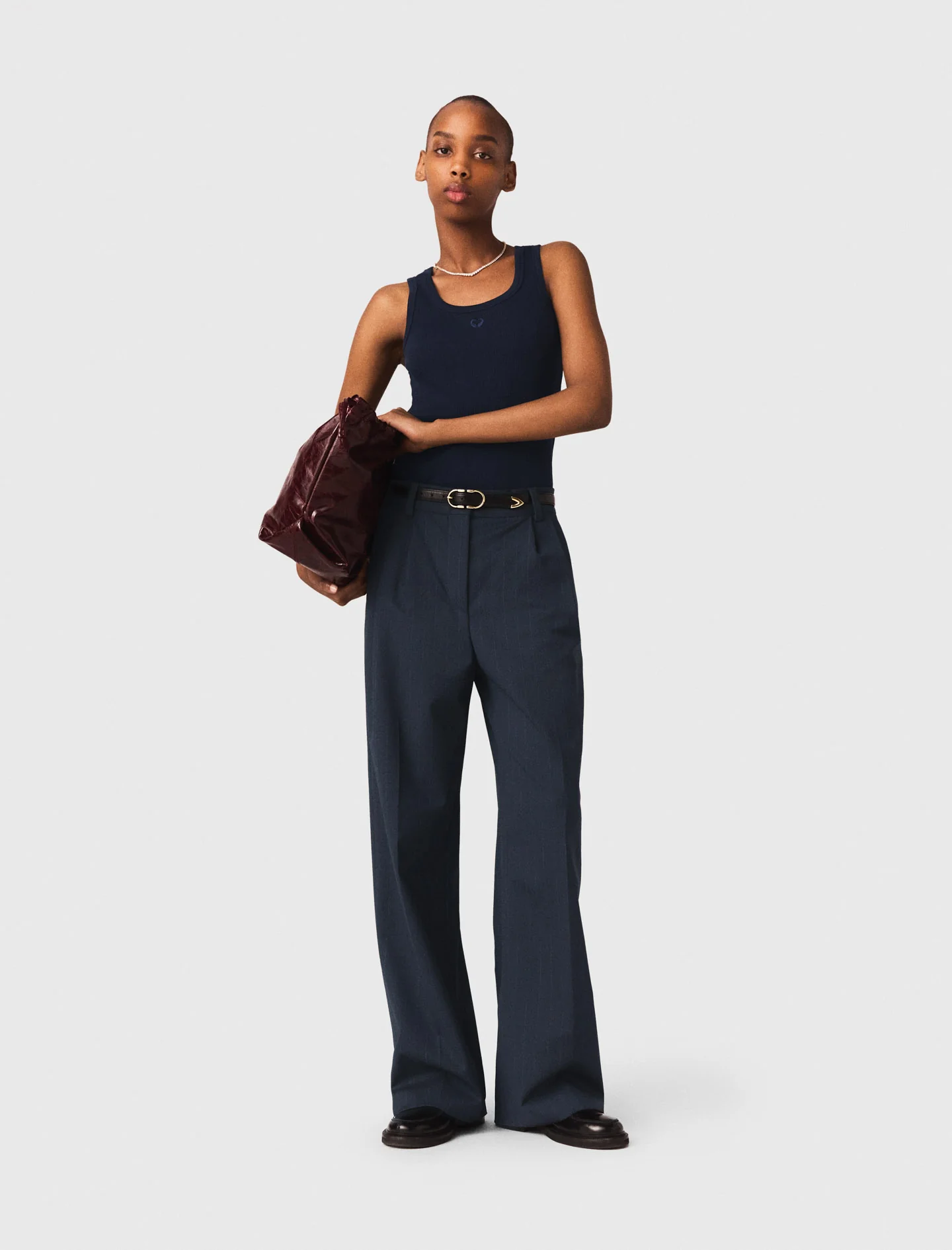 Rib knit tank top