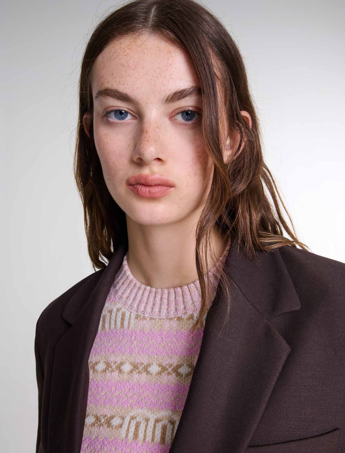 Belted suit jacket Brown - Image 5