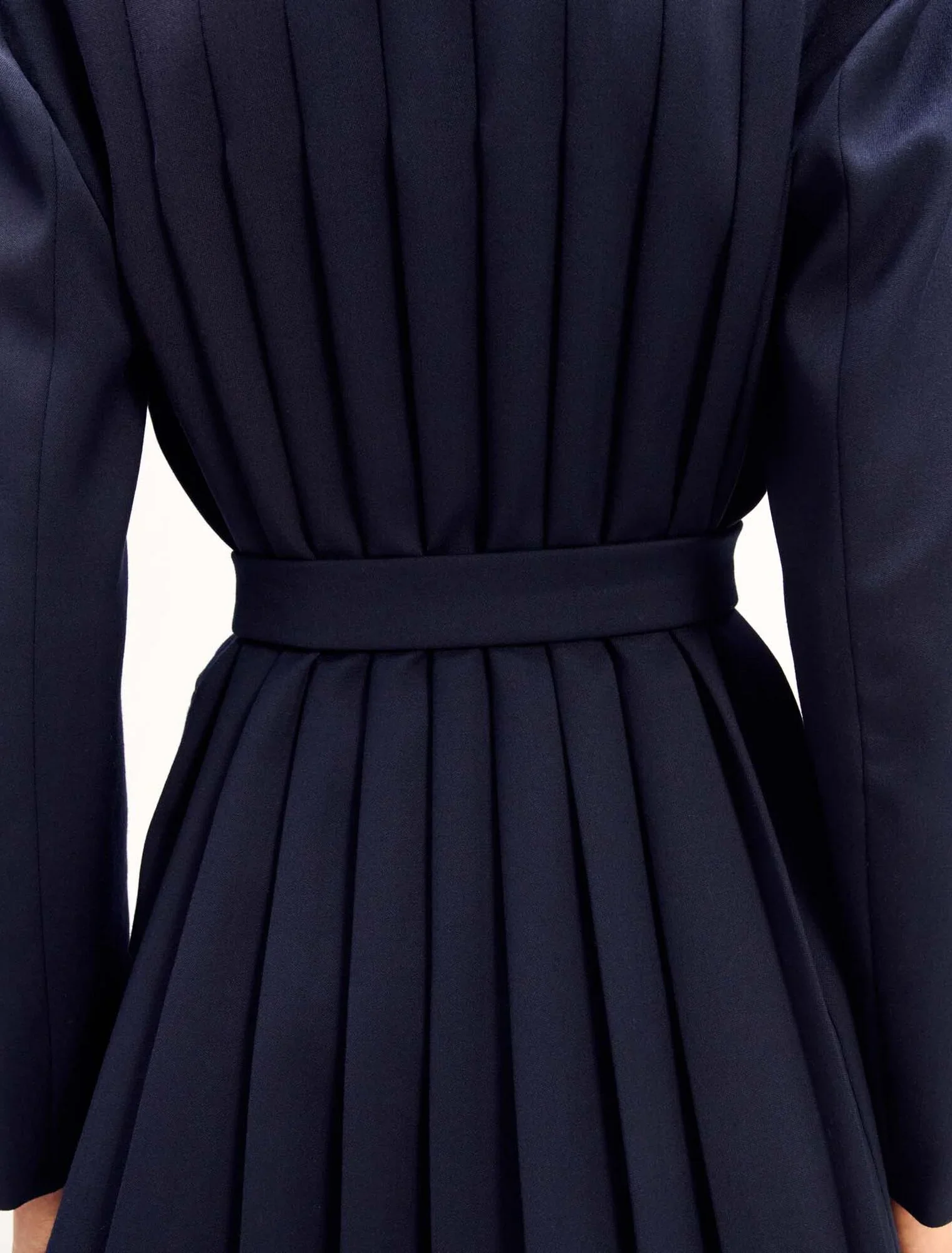 Suit jacket with pleated back Navy - Image 8