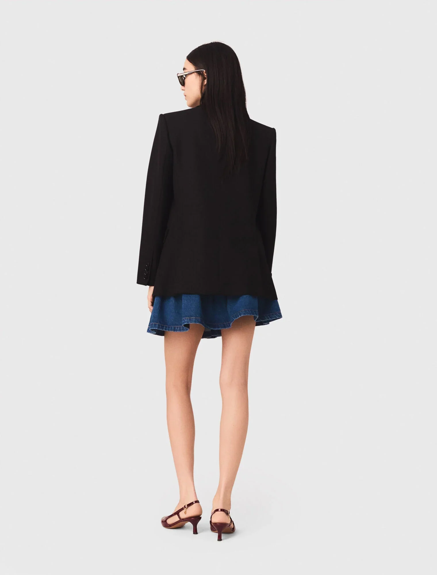 Double-breasted jacket Black - Image 3