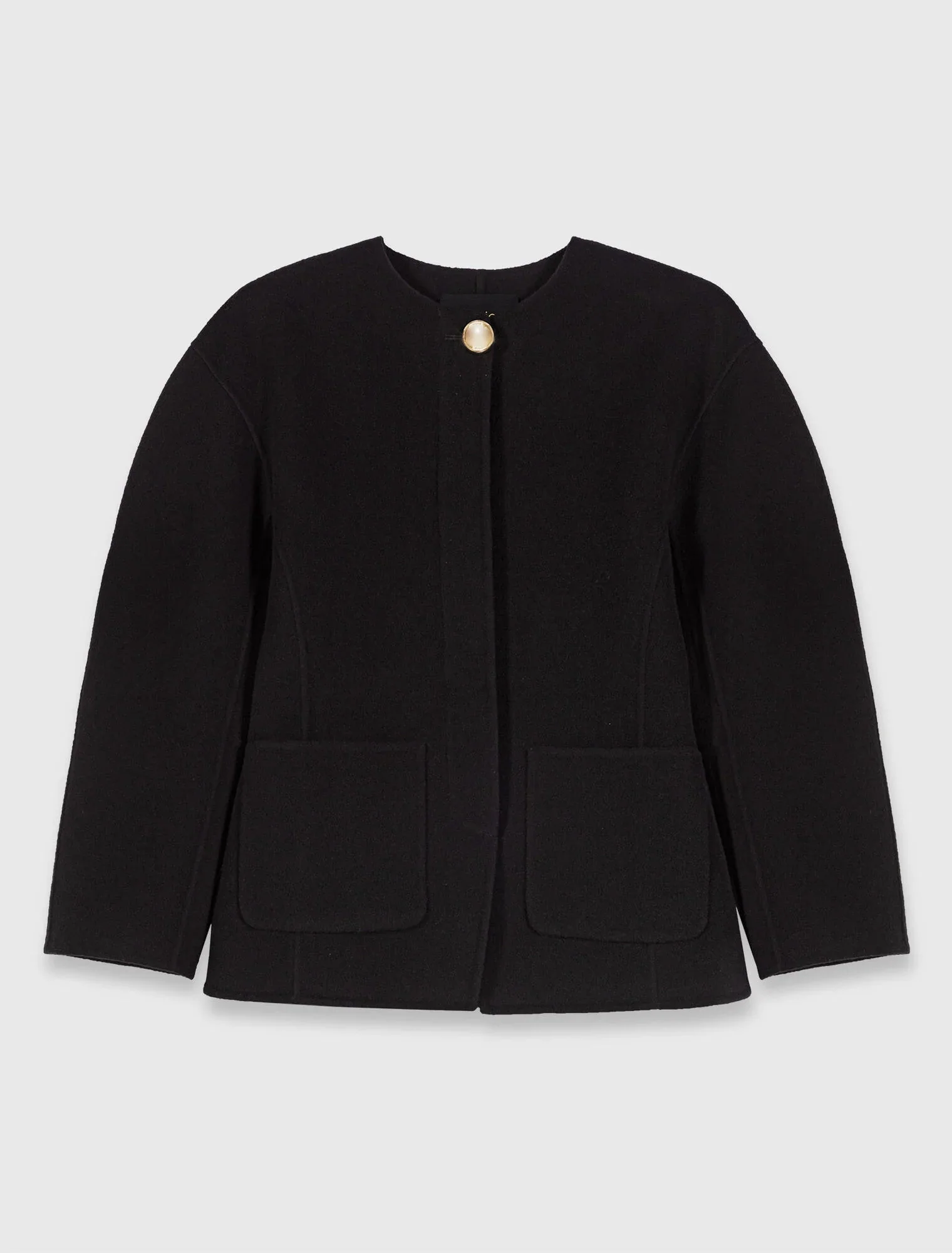 Double-faced coat Black - Image 7